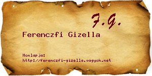 Ferenczfi Gizella névjegykártya